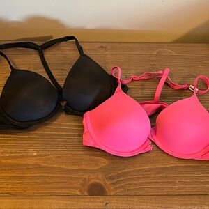 Bundle of 2 Victorias Secret PINK Front close bras Size 34A